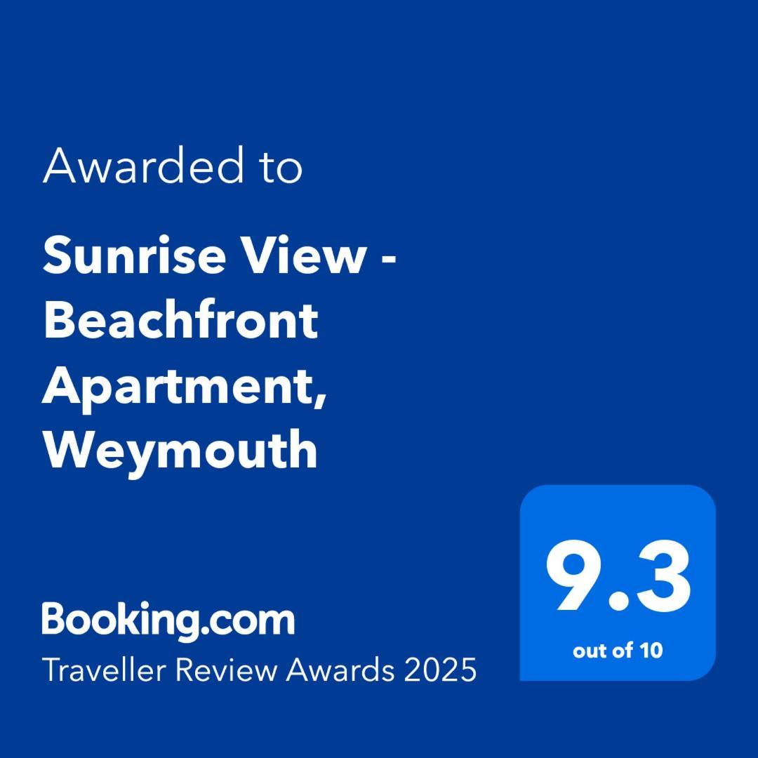 Sunrise View - Beachfront Apartment, Weymouth Esterno foto
